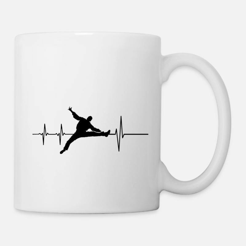 Handball goalkeeper on beat - Mug - white