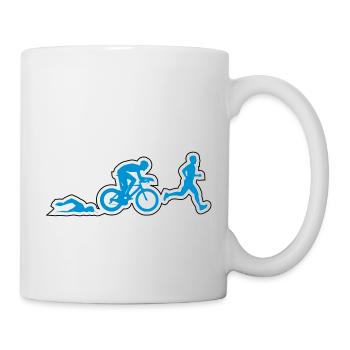 TRIATHLON Figuren man - Tasse - Weiß - Rechts