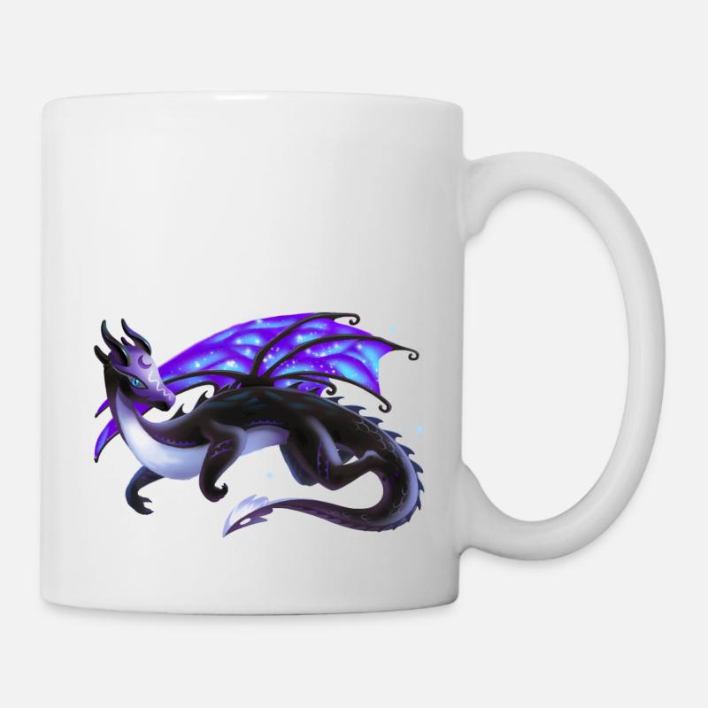 Dragon de la nuit magique - Dragon des éléments - Mug blanc - blanc