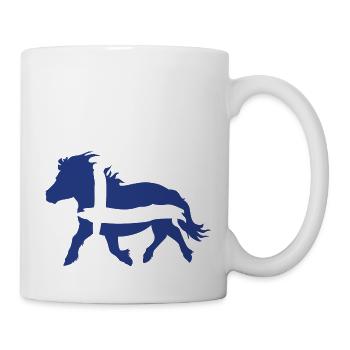 Conception du drapeau Shetty Power - Mug blanc - blanc - Droite