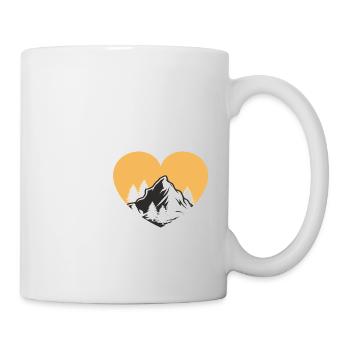 Hiking, climbing, climb, walking, mountain, hike, - Tasse - Weiß - Rechts