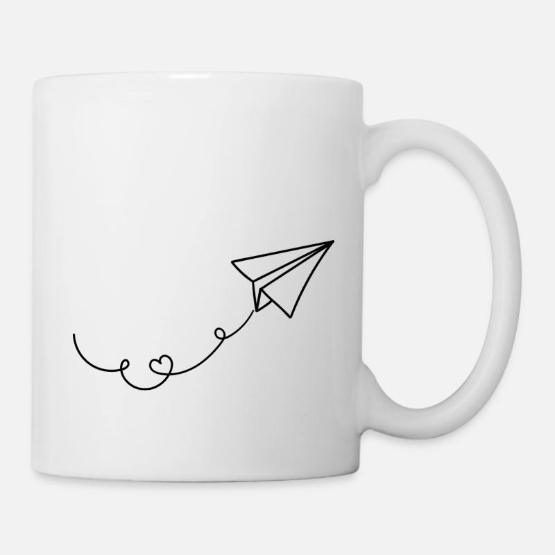plane - Tasse - Weiß