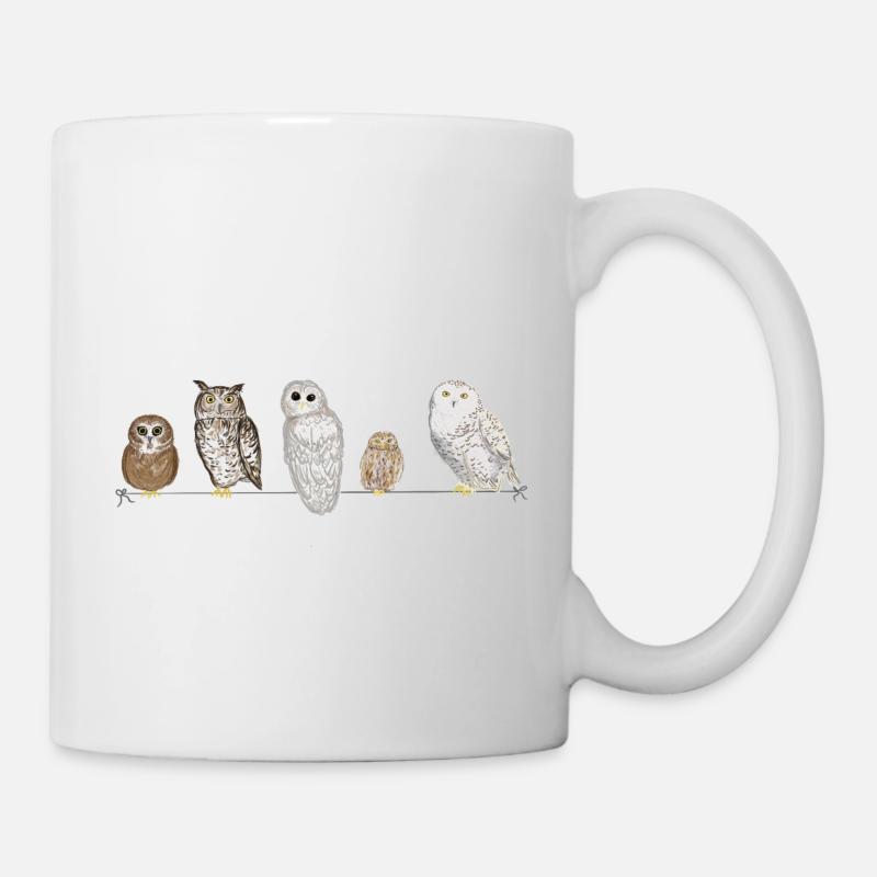Eulen Freunde - Tasse - Weiß