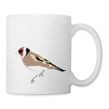 Garden bird Stieglitz - Mug - white - Right