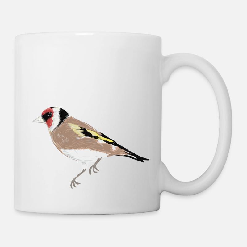 Gartenvogel Stieglitz - Tasse - Weiß