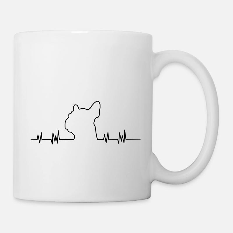 Bulldogge - Tasse - Weiß