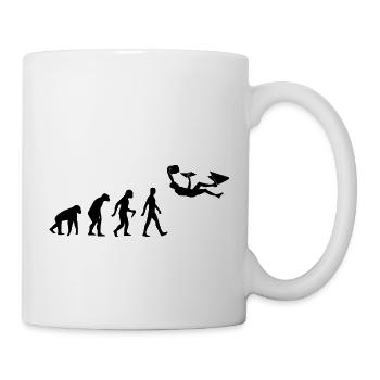 Bouldern Klettern Evolution - Tasse - Weiß - Rechts