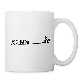 Papa joue avec moi - Mug blanc - blanc - Droite