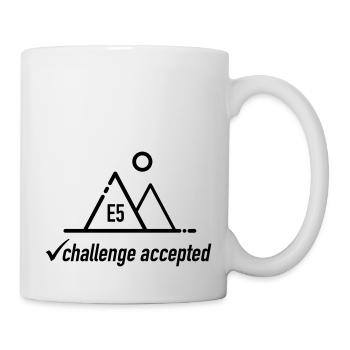 E5 challenge accepted - für Alpenüberquerer - Tasse - Weiß - Rechts