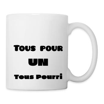 tous pour un tous pourri - Mug blanc - blanc - Droite