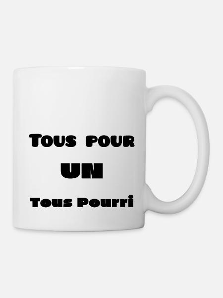 tous pour un tous pourri - Mug blanc - blanc