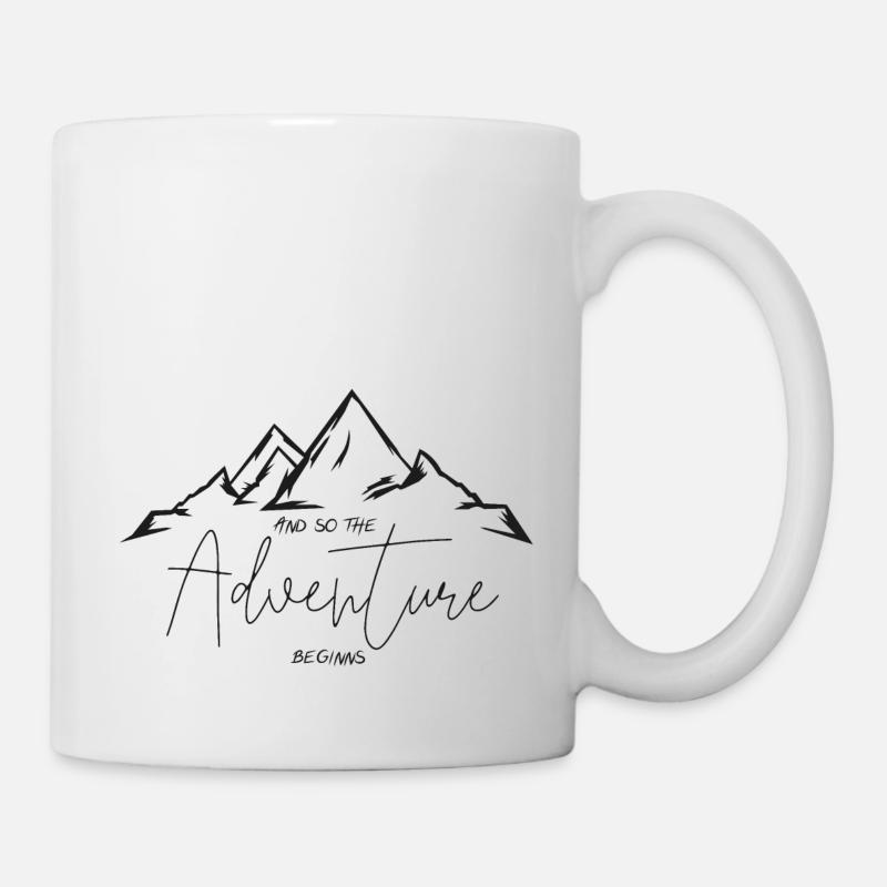 AND SO THE Adventure BEGINNS - Mug - white