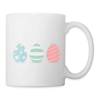 Three Easter eggs - Mug - white - Right