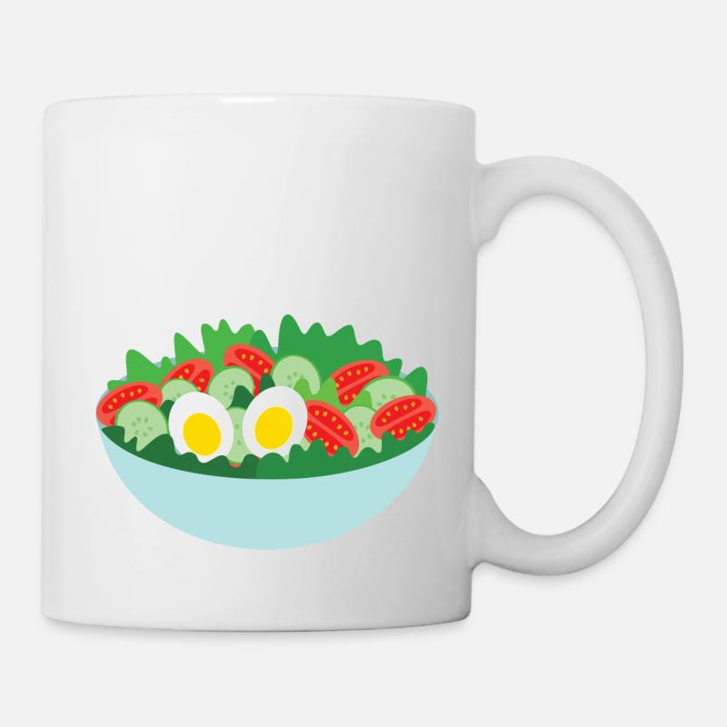 Salat - Tasse - Weiß