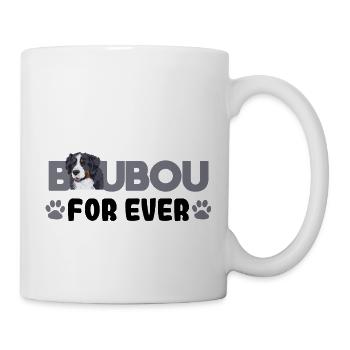Boubou for ever. Gift humor dog bouvier - Mug - white - Right