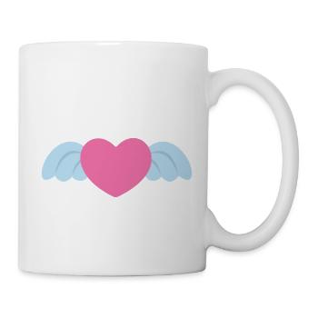 Heart with wings - Mug - white - Right