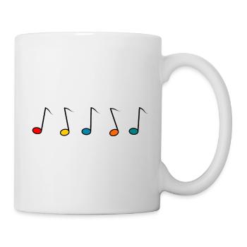music. rock. MUSIC FESTIVAL. piano. choir. - Mug - white - Right