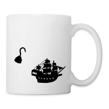 hook stickers - Mug - white - Right