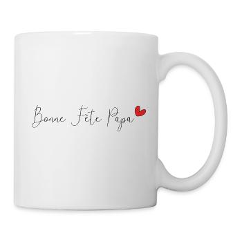 PAPA. FÊTE DES PÈRES. BONNE FÊTE PAPA. BONNE FÊTE - Mug blanc - blanc - Droite