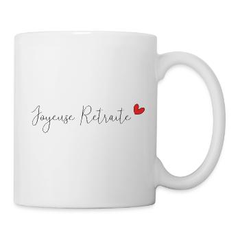 RETRAITE. BONNE RETRAITE. JOYEUSE RETRAITE - Mug blanc - blanc - Droite