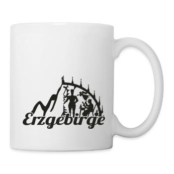 Erzgebirge Heimat Natur Holzkunst - Tasse - Weiß - Rechts