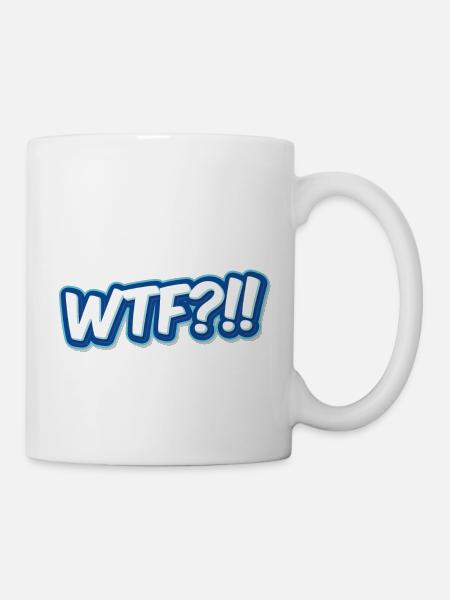 WTF?!! - Tasse - Weiß
