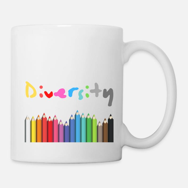 Diversity Geschenk und Geschenkidee - Tasse - Weiß
