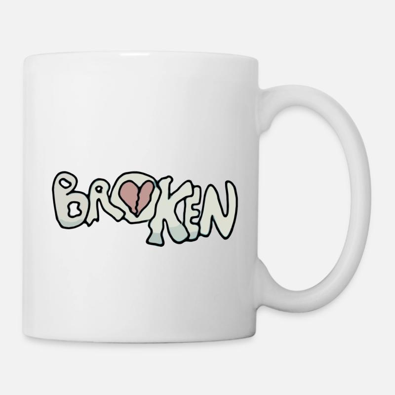 Broken Heart - Tasse - Weiß