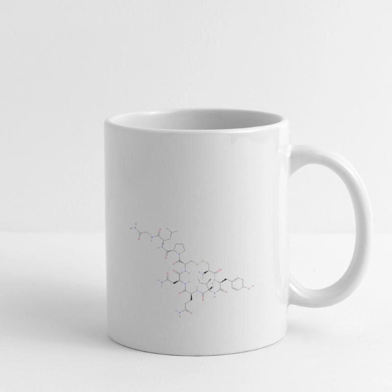 Molécule d’ocytocine - Formule structurale colorée Mug blanc