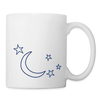 Sterne Mond - Tasse - Weiß - Rechts