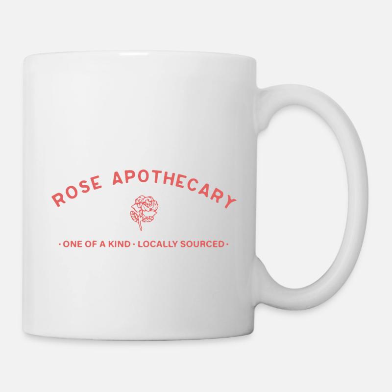 Apothekerrose - Tasse - Weiß