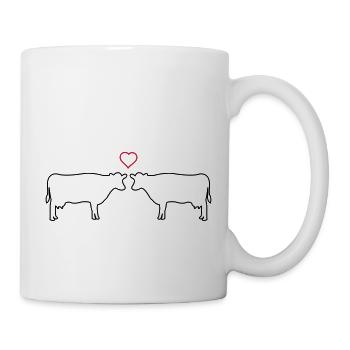 cows in love - Tasse - Weiß - Rechts