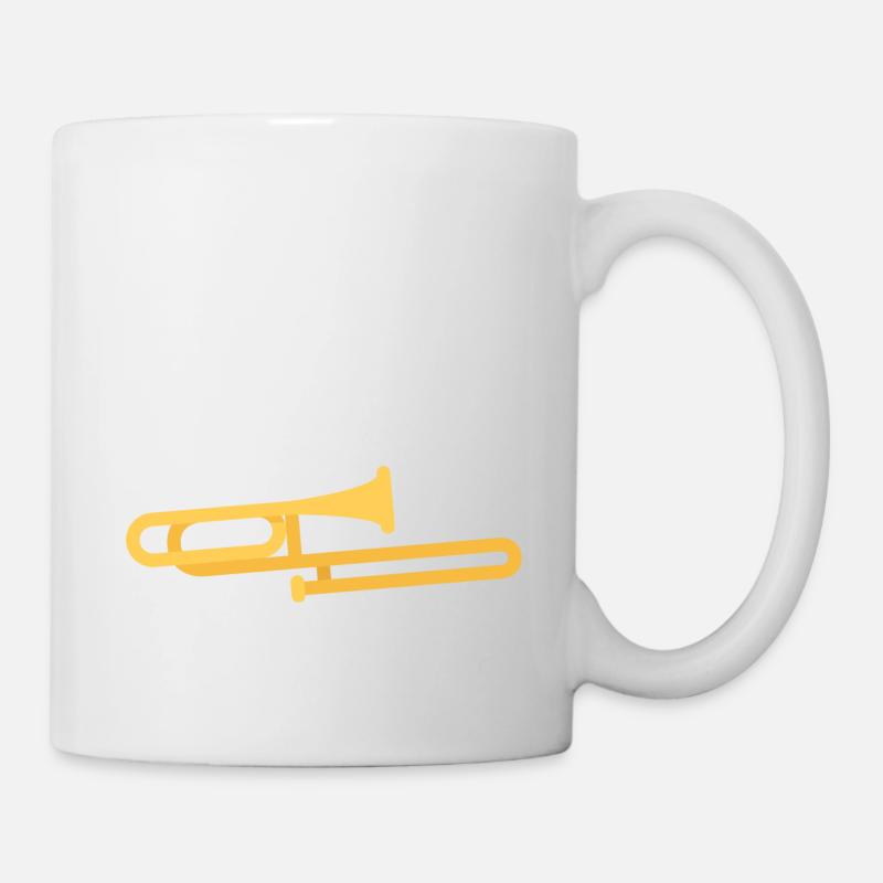 I Destroy Silence Trombone - Tasse - Weiß