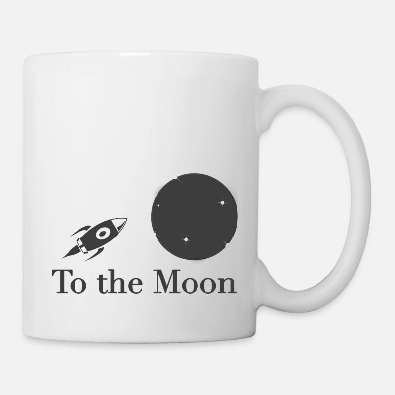 To the Moon – Diamond Hands – Crypto Rises - Mug - white