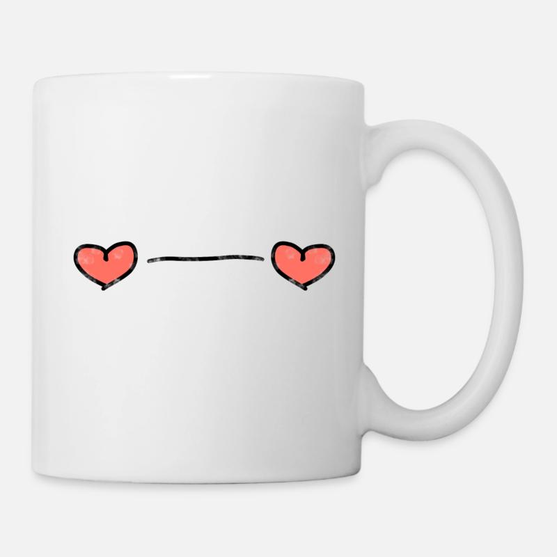 Herzen Herz - Tasse - Weiß