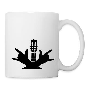 Music Rock Guitar Metal - Mug - white - Right