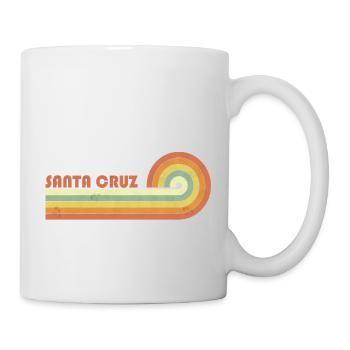 Santa Cruz 70s 80s Vintage CA Retro - Tasse - Weiß - Rechts