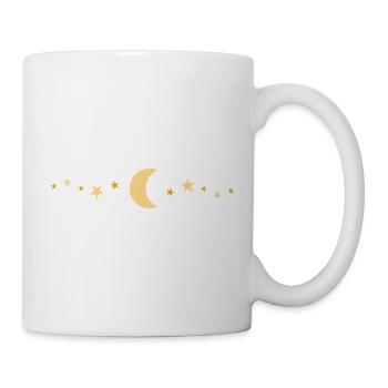 Moon and star patterned design - Mug - white - Right