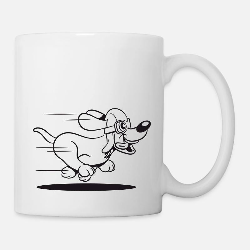 Hund jung welpe - Tasse - Weiß