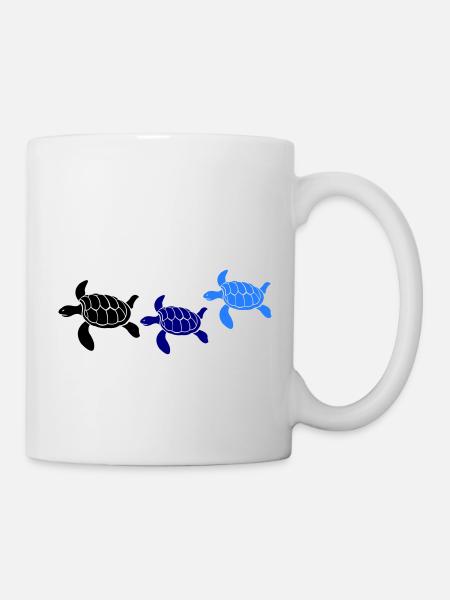 Tortues - Mug blanc - blanc