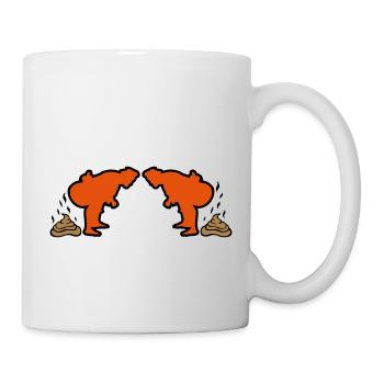 Sumotori scheiße Kinderwagen - Tasse - Weiß - Rechts