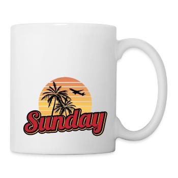 SUNDAY by The Manzanita´s - Tasse - Weiß - Rechts