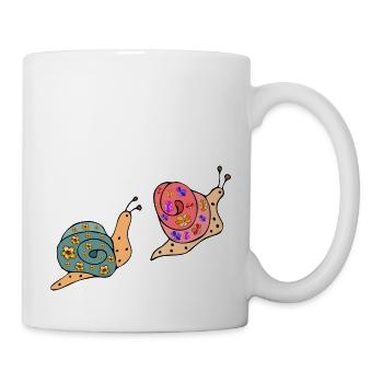 Escargots - Mug blanc - blanc - Droite