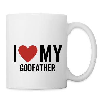 Ich liebe meinen Paten - Tasse - Weiß - Rechts