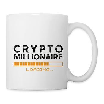 Bitcoin Crypto Millionaire Loading - Mug - white - Right