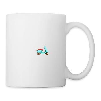 Moped Scooter Moped Driver Two-Stroke Heartbeat - Mug - white - Right