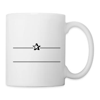 Text frame décor element for free text (1c) - Mug - white - Right
