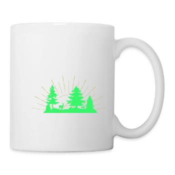 Campeur de battement de coeur EKG Camper Camping Drôle G - Mug blanc - blanc - Droite