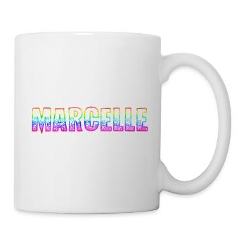 marcelle rs arc-en-ciel - Mug blanc - blanc - Droite