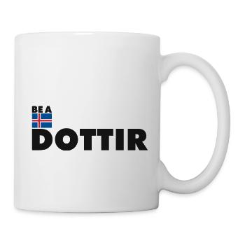 Dottir Fitness Island Strong Woman Weightlifting - Mug - white - Right